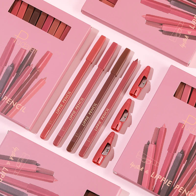 OEM Cosmetic Lip Liner Best Selling Waterproof Lip Liner Pencil Private Label Creamy Lipliner Set