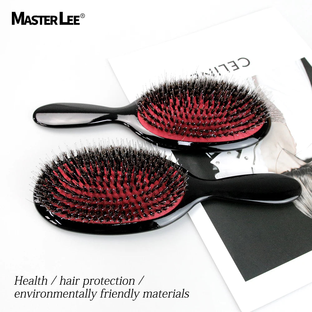 Brush Hair Detangler air CushionHair Brush Boar Bristle Paddle Brush Custom Logo Nylon Paper Box