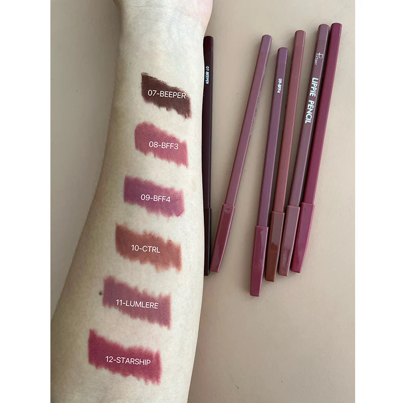 OEM Cosmetic Lip Liner Best Selling Waterproof Lip Liner Pencil Private Label Creamy Lipliner Set
