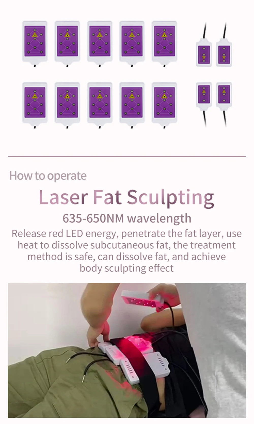 Máquina láser Profesional Para reducción De Grasa, Equipo De Belleza Anticelulitis, Adelgazante, pérdida De Peso Corporal, 14 Al