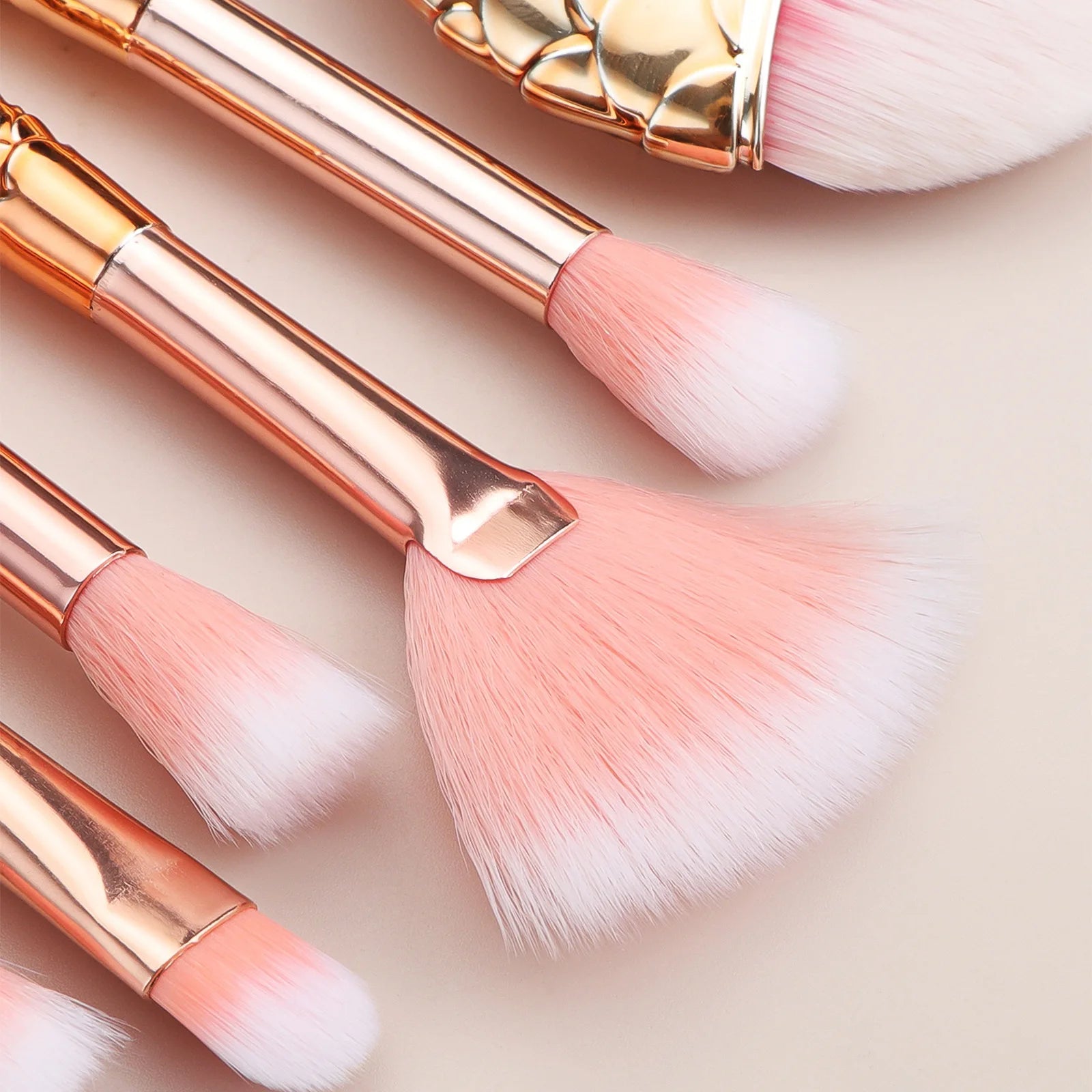 11Pcs Makeup Brushes Kit Maquiagem Maquillaje New Mermaid Foundation Eyebrow Eyeliner Cosmetic Makeup Brushes
