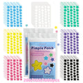 280/1120/1680 parches para espinillas y estrellas de siete colores: puntos hidrocoloides invisibles para un cuidado de la piel divertido y suave